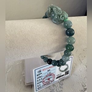 💯% Jade Pixiu Beaded Bracelet